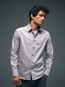 Flying Machine Slim Fit Spread Collar Pure Cotton Casual Shirt