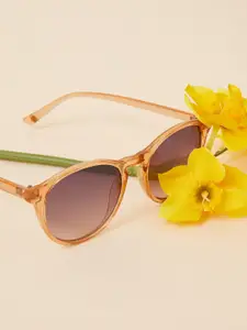 Accessorize Women Round Sunglasses with UV Protected Lens MA-59300570001