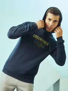 Cultsport Typography Printed Long Sleeves Hood Pullover Sweatshirt