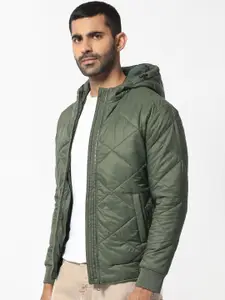 RARE RABBIT Men Parco Puffer Hooded Quilted Jacket