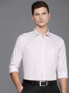 Raymond Men Slim Fit Pure Cotton Striped Formal Shirt