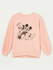 Fame Forever by Lifestyle Girls Mickey & Minnie Printed Pure Cotton Sweatshirt