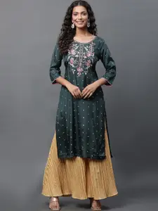AURELIA Ethnic Motifs Straight Kurta