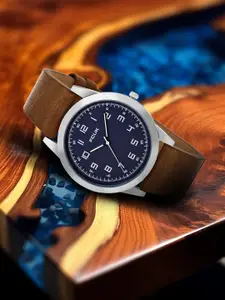 FCUK Men Leather Straps Analogue Watch FK00017B