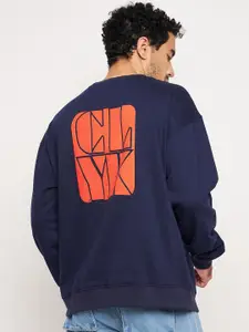 Club York Graphic Printed Fleece Sweatshirt