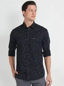 Arrow Sport Slim Fit Opaque Floral Printed Pure Cotton Casual Shirt