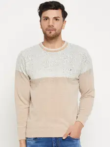 Duke Geometric Printed Acrylic Pullover
