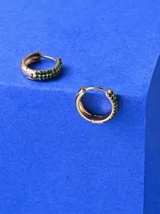 Accessorize Stone-Studded Classic Half Hoop Earrings