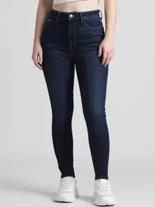 ONLY Women Skinny Fit High-Rise Light Fade Stretchable Jeans