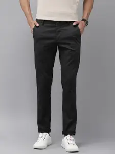 Arrow Sport Men Slim Fit Low-Rise Micro or Ditsy Printed Regular Trousers