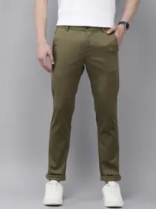 Arrow Sport Men Slim Fit Low-Rise Geometric Printed Regular Trousers