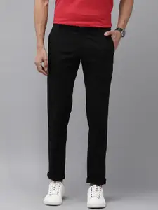 Arrow Sport Men Slim Fit Low-Rise Trousers