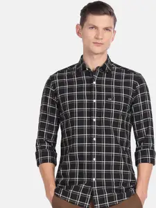 Arrow Sport Men Manhattan Slim Fit Tartan Checks Opaque Pure Cotton Casual Shirt