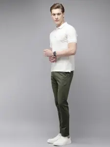 Arrow Sport Men Printed Slim Fit Low-Rise Trousers