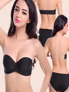 Hill Islands Medium Coverage Anti Odour Heavily Padded Bandeau Bra With Side Shaper