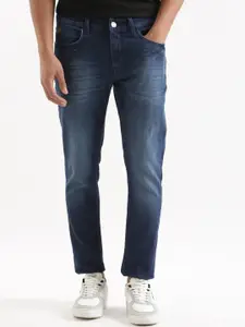 WROGN Men Slim Fit Low Distress Light Fade Stretchable Jeans