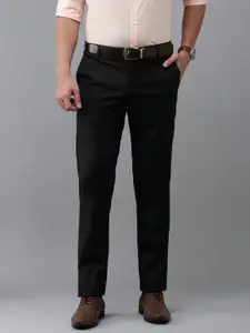 Arrow Solid Tailored Fit Formal Trousers