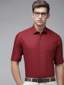 Arrow Solid Manhattan Slim Fit Pure Cotton Formal Shirt