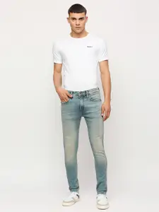 Pepe Jeans Men Skinny Fit Heavy Fade Stretchable Jeans