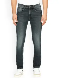 Pepe Jeans Men Skinny Fit Heavy Fade Stretchable Jeans