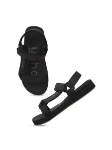 yoho Women Printed Sports Sandals With Velcro Closure