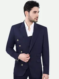 FRENCH CROWN Space Cadet Men Peaked Lapel Double Breasted Formal Blazer