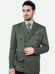FRENCH CROWN Peaked Lapel Double Breasted Blazer