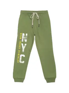 2Bme Boys Typography Printed Cotton Joggers