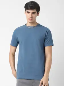 VASTRADO Round Neck Cotton T-shirt
