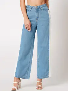 Kraus Jeans Women Wide Leg High-Rise Pure Cotton Jeans