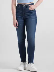 ONLY Women Skinny Fit High-Rise Clean Look Light Fade Stretchable Jeans
