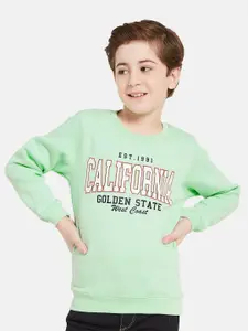 Octave Boys Typography Printed Fleece Sweatshirt