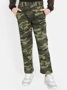 Octave Boys Camouflage Printed Cotton Track Pants