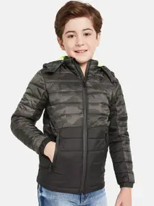 Octave Boys Camouflage Hooded Puffer Jacket