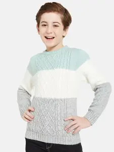 Octave Boys Cable Knitted Round Neck Pullover Sweater