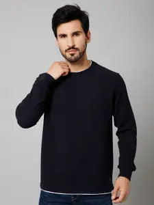 Cantabil Round Neck Long Sleeve Cotton Pullover Sweatshirt