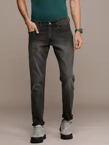 WROGN Men Mid-Rise Slim Fit Light Fade Stretchable Jeans