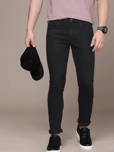 WROGN Men Skinny Fit Stretchable Mid-Rise Jeans
