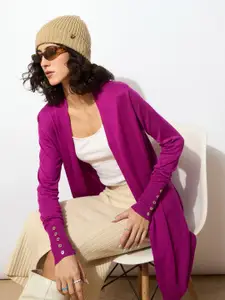 SASSAFRAS Longline Open-Front Acrylic Shrug