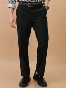 HIGHLANDER Men Mid-Rise Formal Trousers
