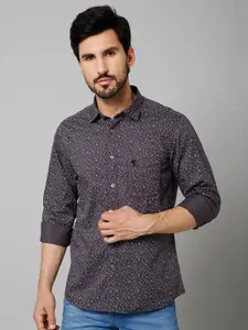 Cantabil Comfort Floral Printed Cotton Casual Shirt