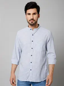 Cantabil Comfort Band Collar Cotton Casual Shirt