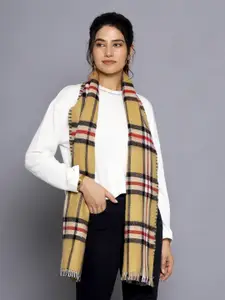 HANDICRAFT PALACE Checked Reversible Acrylic Scarf