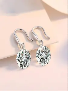 UNIVERSITY TRENDZ Silver-Plated Classic Drop Earrings
