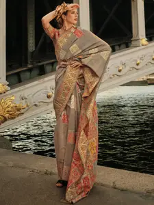 Saree mall Etnic Motifs Woven Design Zari Detail Sarees