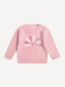Wingsfield Girls Embroidered Detail Acrylic Pullover