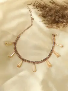 SOHI Gold-Plated Minimal Necklace