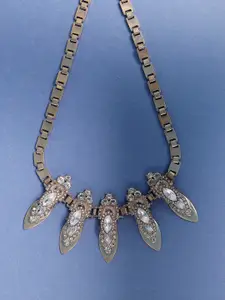 SOHI Gold-Plated Statement Necklace