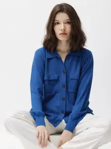 RAREISM Spread Collar Long Sleeves Casual Shirt