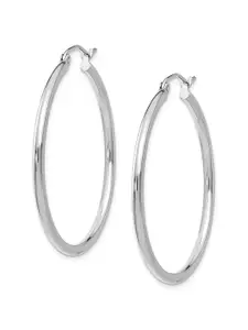 KARISHMA KREATIONS Stainless Steel Contemporary Hoop Earrings